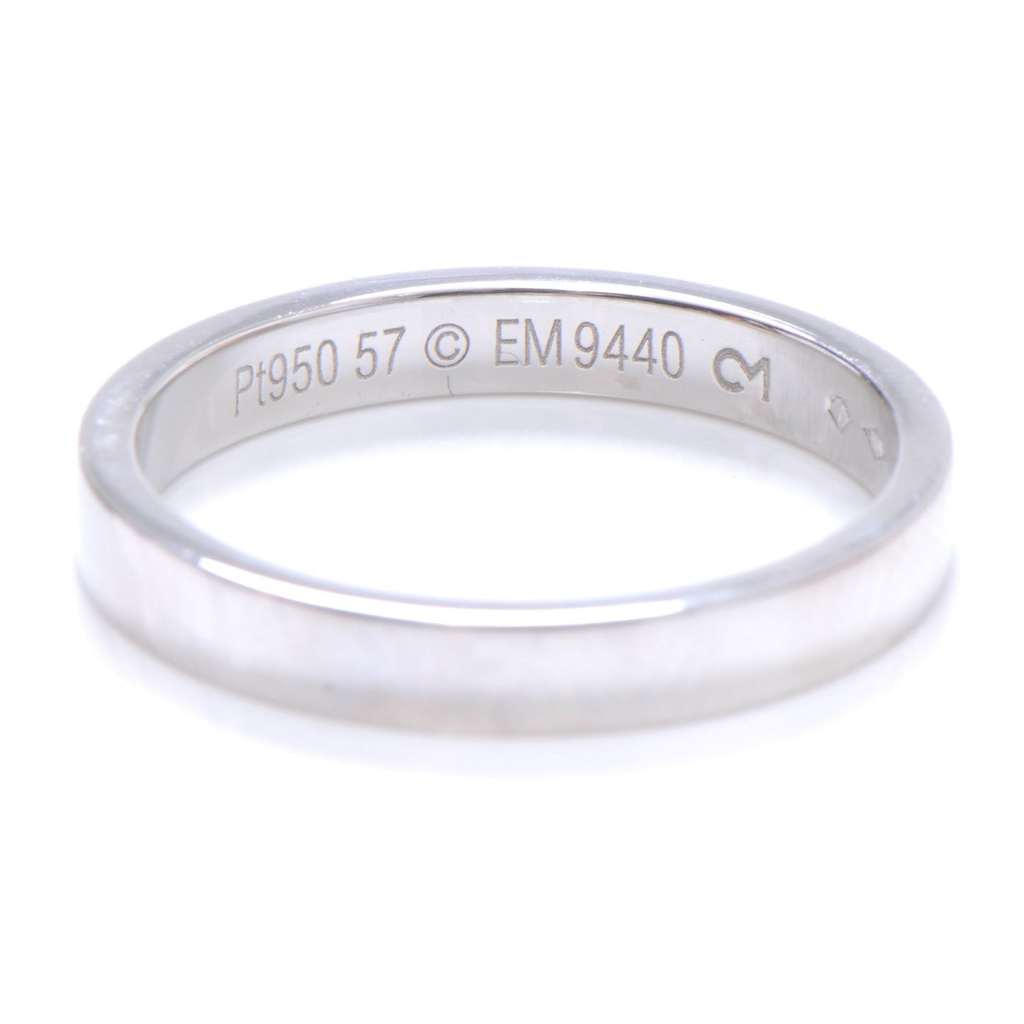 Platinum Engagement Ring 56 7.75