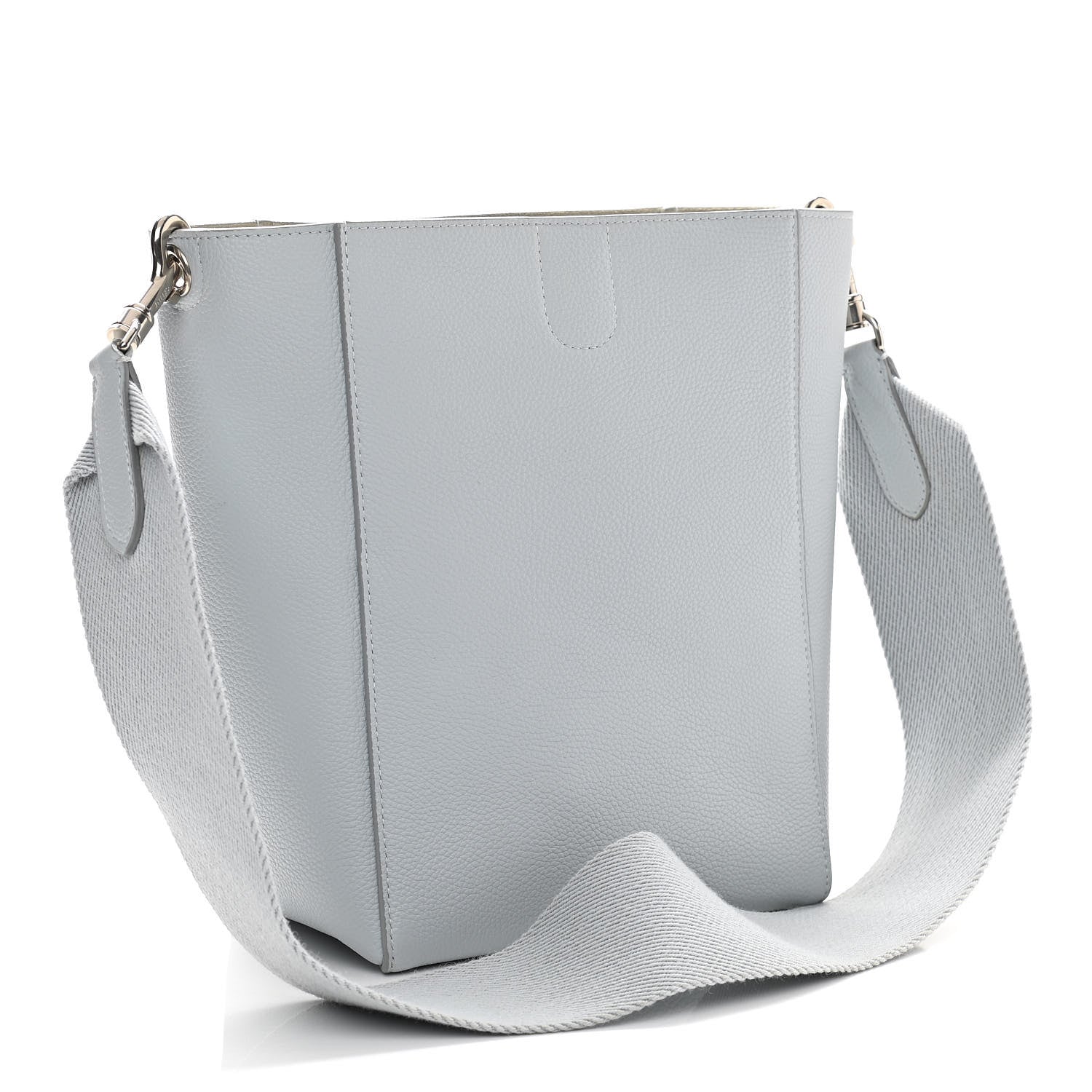 Celine Soft Grained Calfskin Small Sangle Bucket Bag Storm 3 of 10