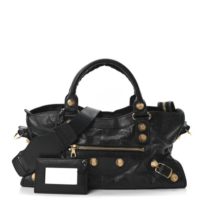 Balenciaga Agneau Giant 12 Gold Hardware Part Time Black 3 of 11