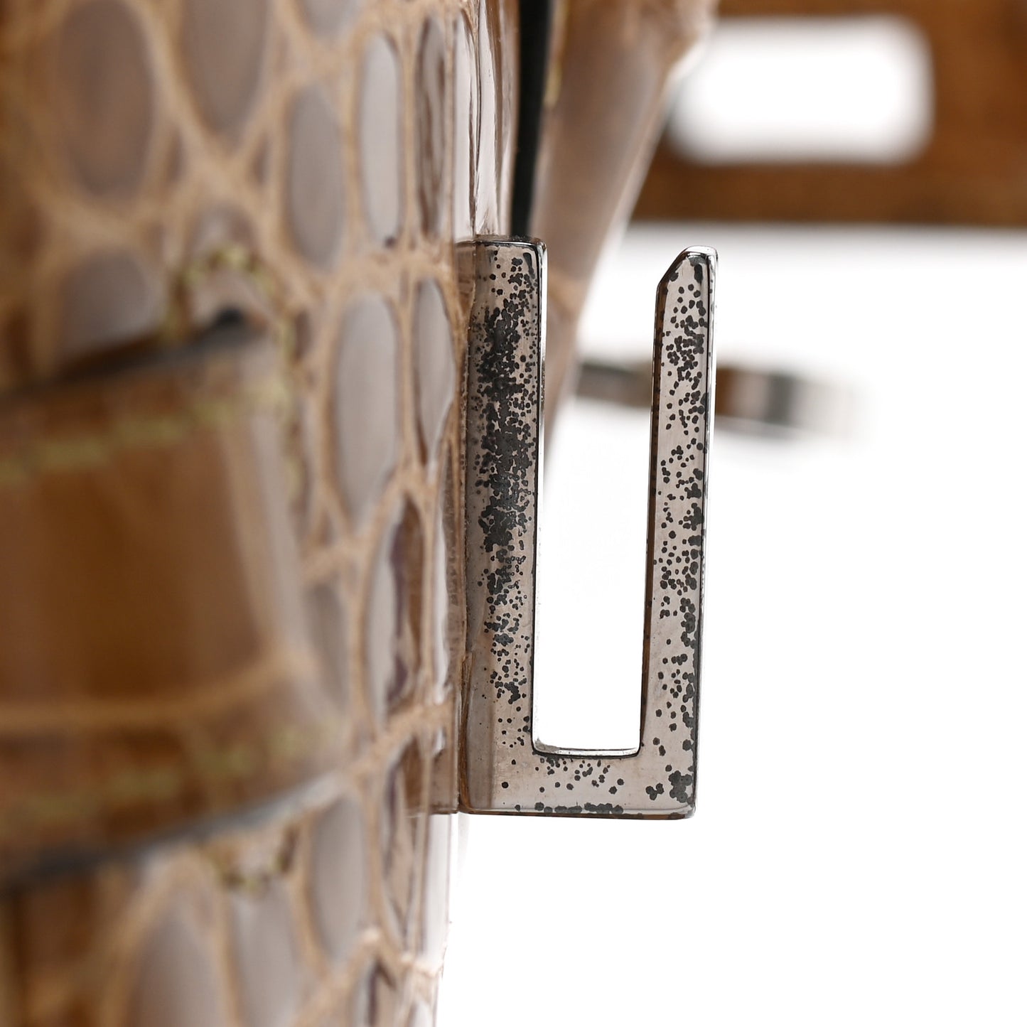 Shiny Porosus Crocodile Birkin 30 Ficelle Chartreuse