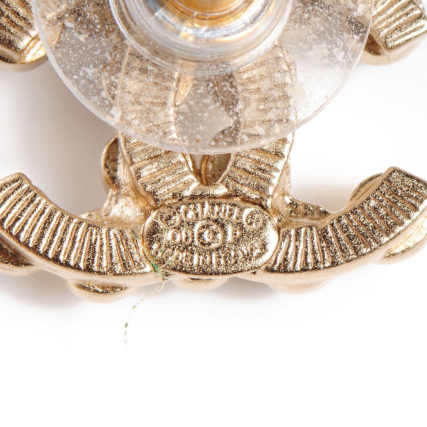 Pearl CC Earrings Gold