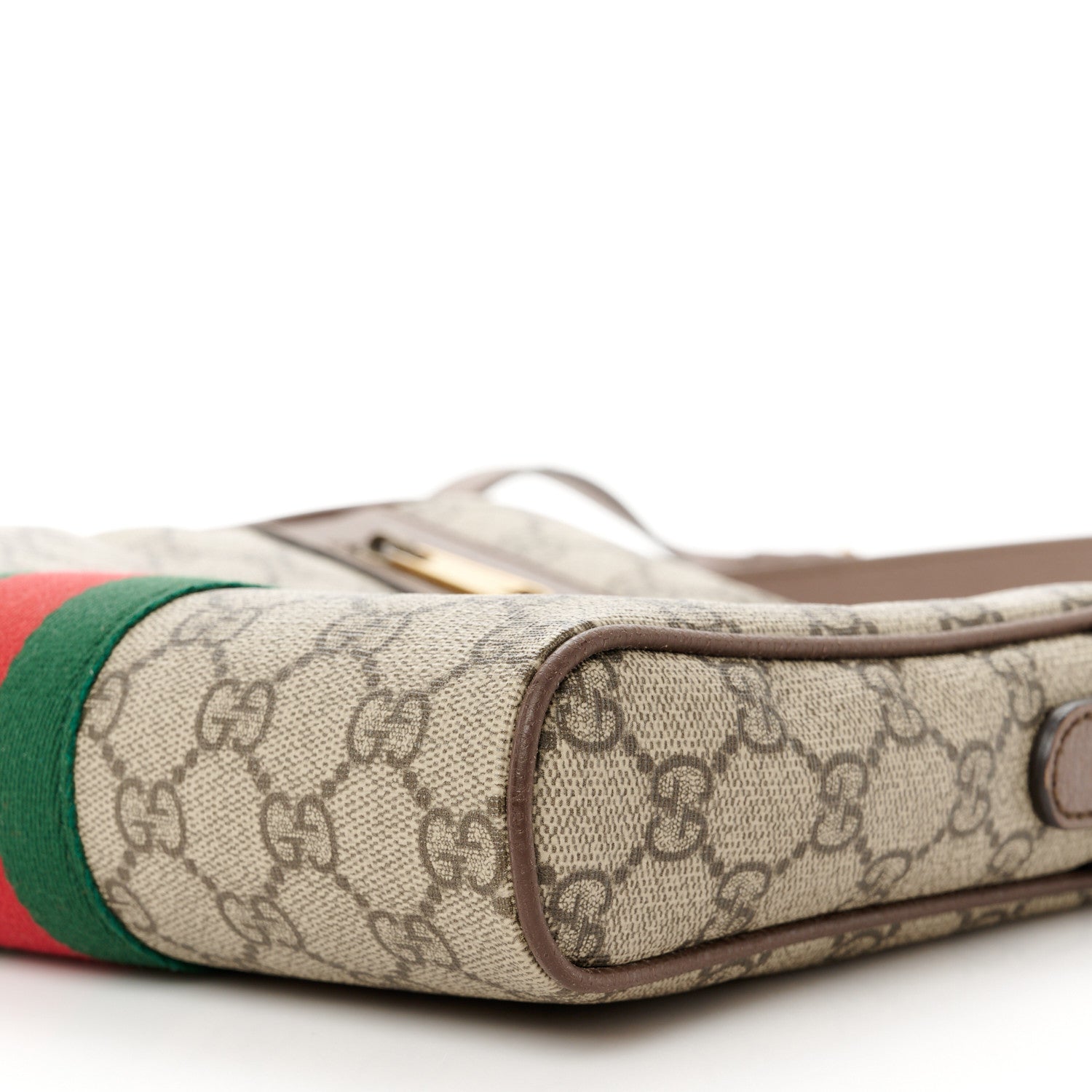 Gucci GG Supreme Monogram Web Small Ophidia Messenger Bag Brown 12 of 13