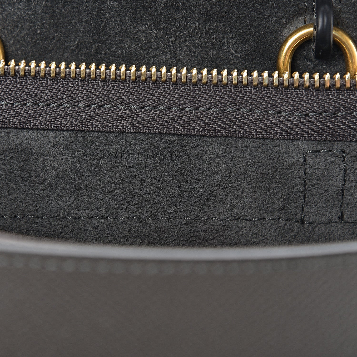 Celine Grained Calfskin Pico Belt Bag Grey 5 of 9