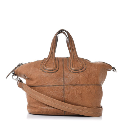 Givenchy Wrinkled Lambskin Small Nightingale Tan 1 of 17