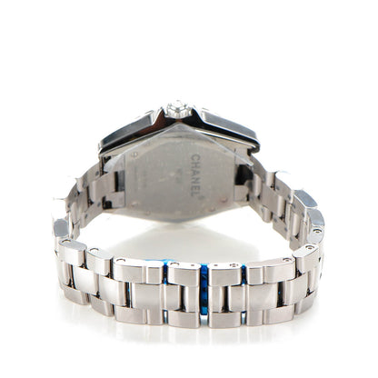 Chanel Titanium Ceramic Diamond Baguette 38mm J12 Automatic Watch 7 of 10