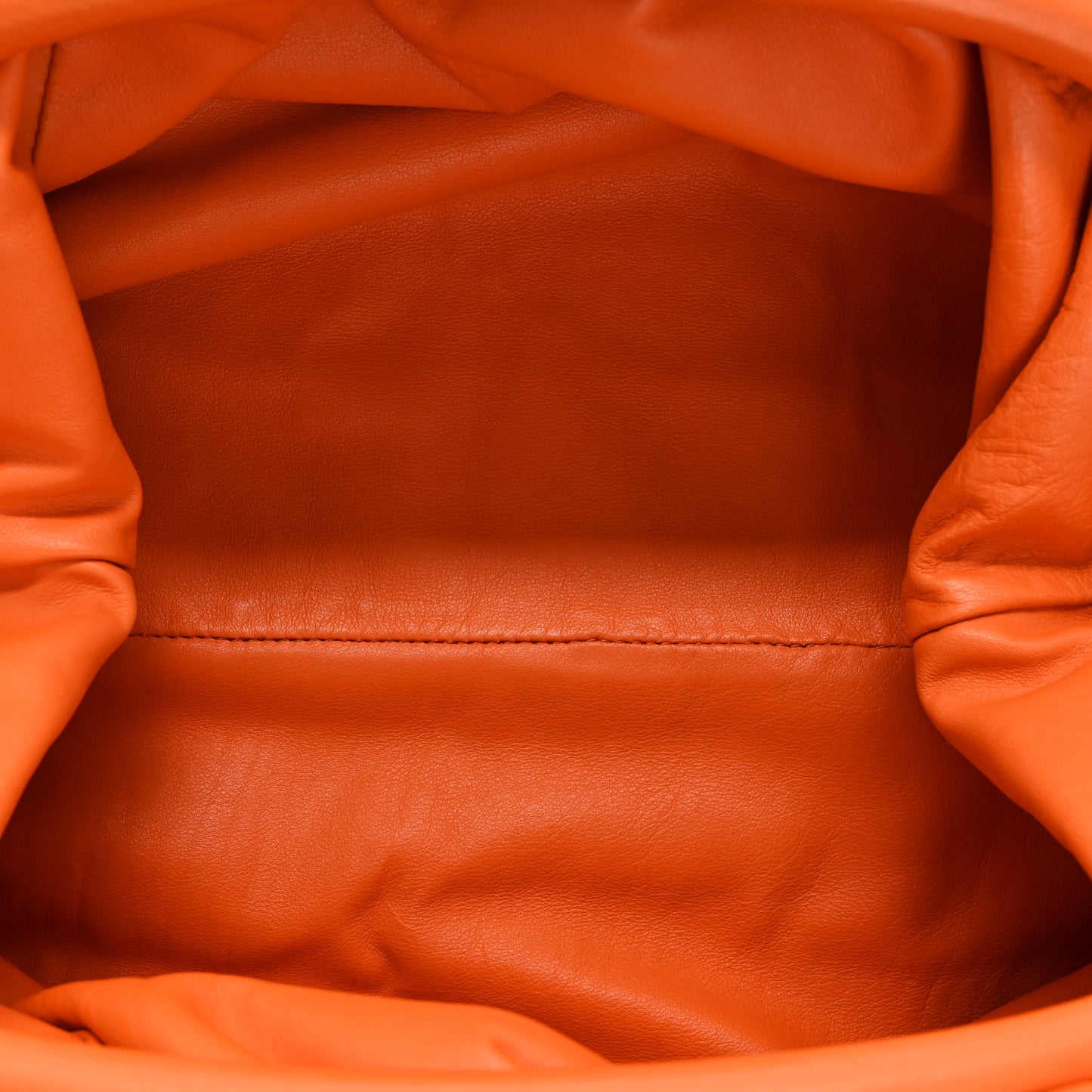 Smooth Butter Calf The Pouch Oversized Clutch Burnt Orange