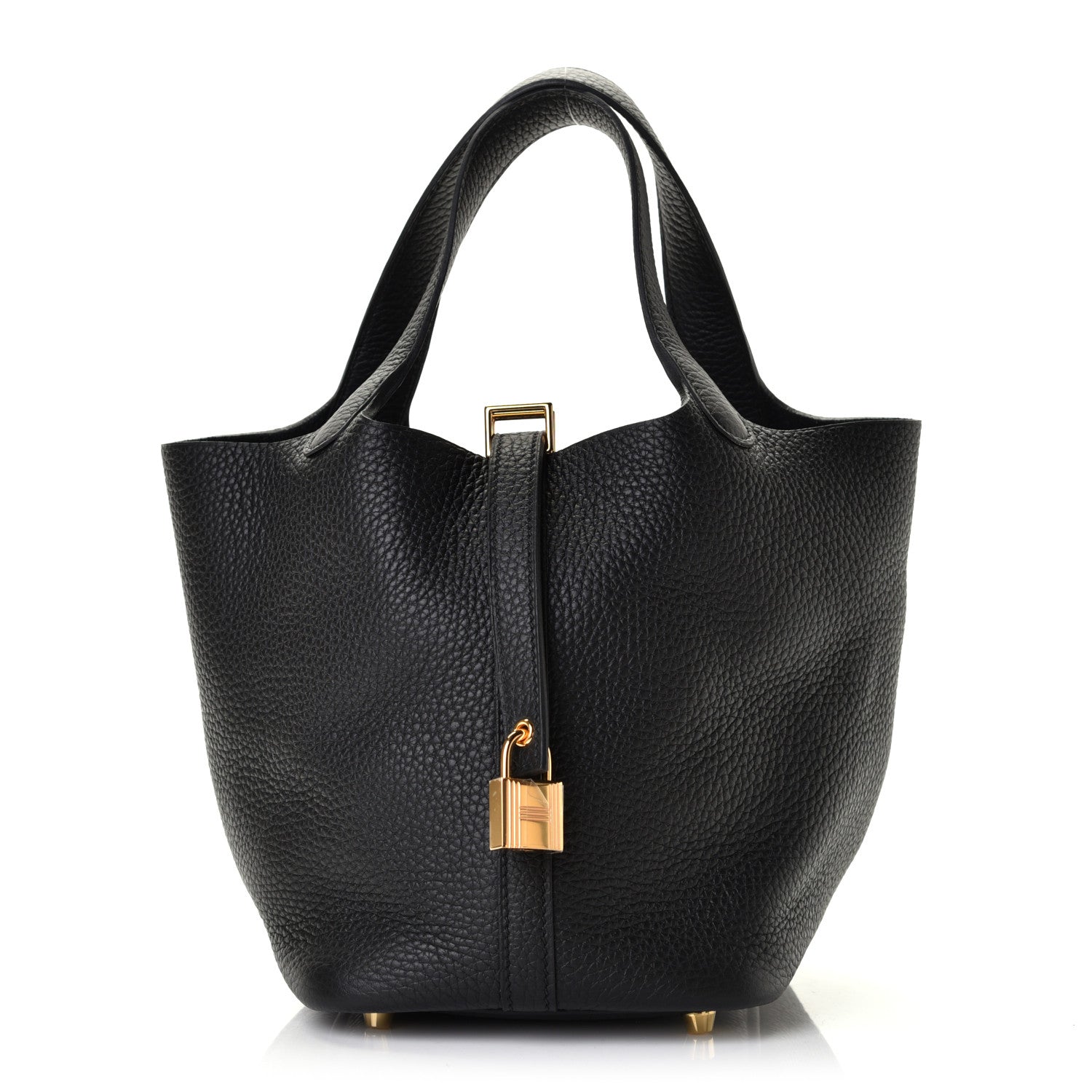 Hermes Taurillon Clemence Picotin Lock 18 PM Black 1 of 5