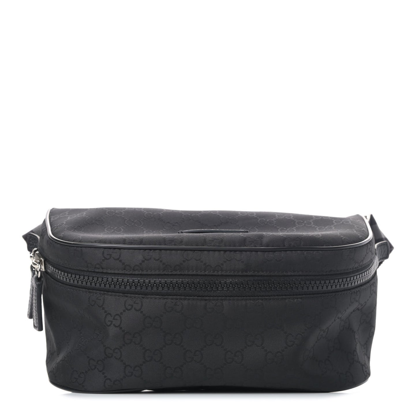 Nylon Monogram Fanny Pack Belt Bag Black