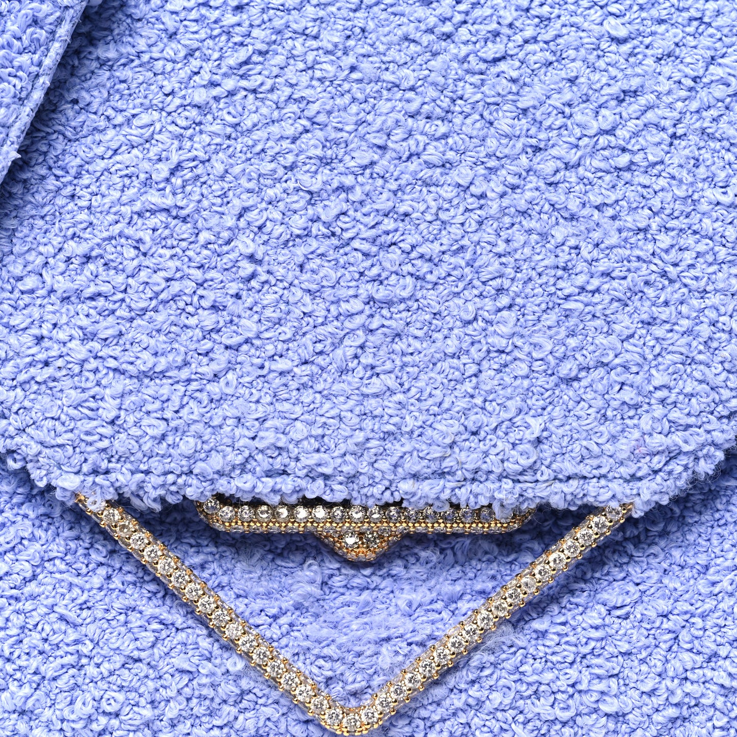 Boucle Clip Bag Periwinkle