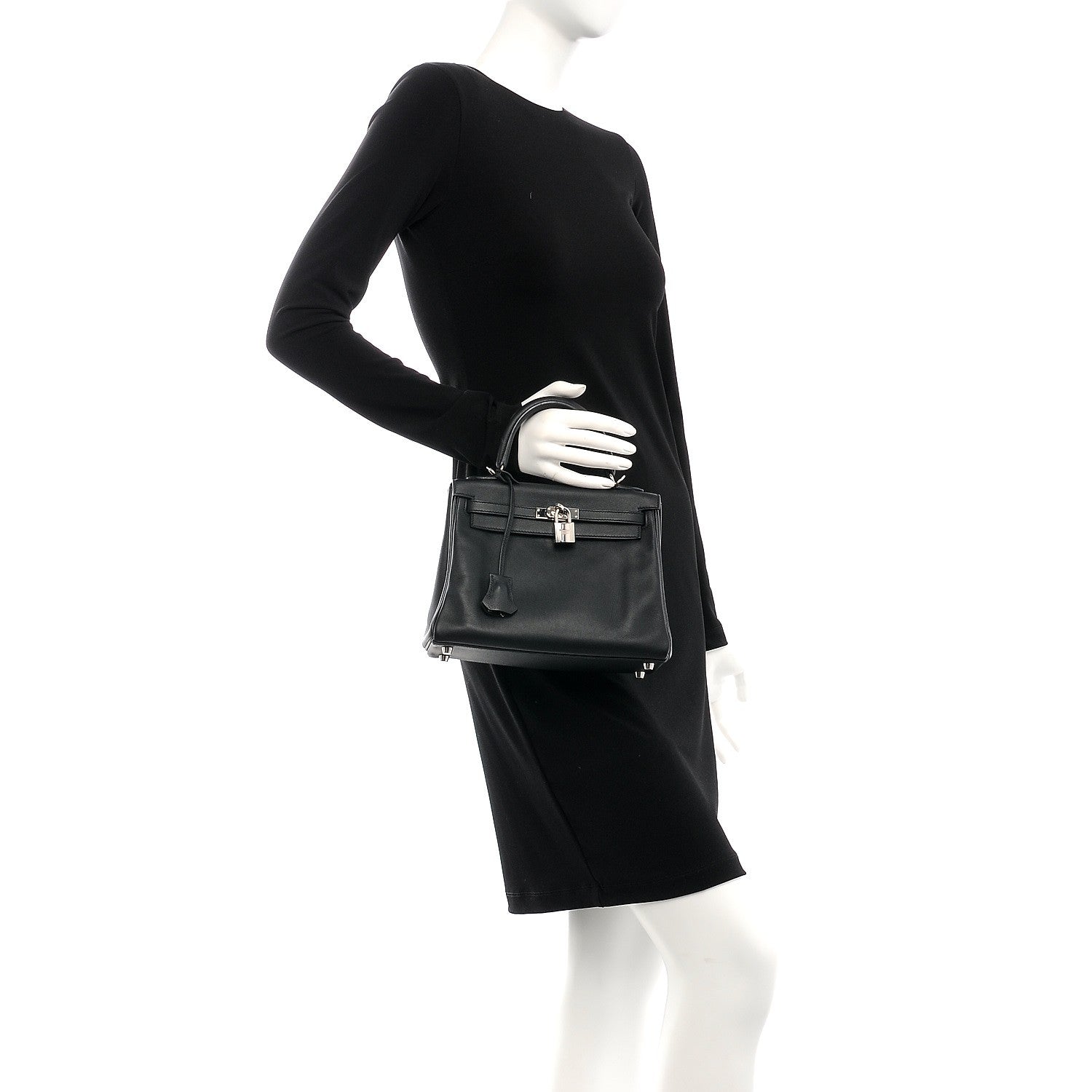 Hermes Swift Kelly Retourne 25 Black 3 of 27