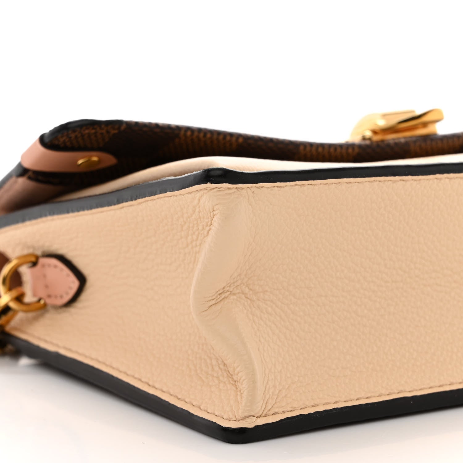 Louis Vuitton Damier Ebene Vavin Chain Wallet Creme 9 of 11