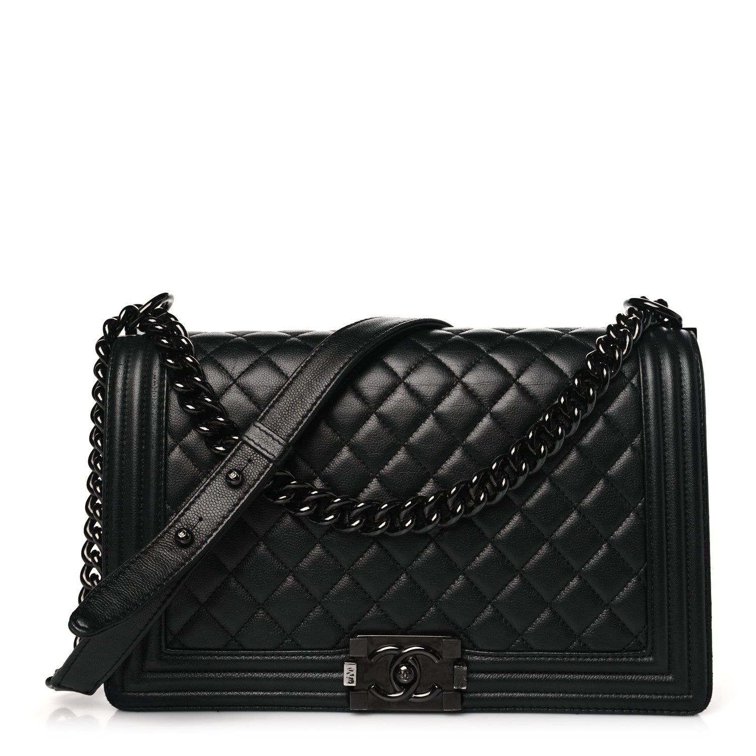 Chanel Caviar Quilted New Medium Boy Flap So Black 1 of 11