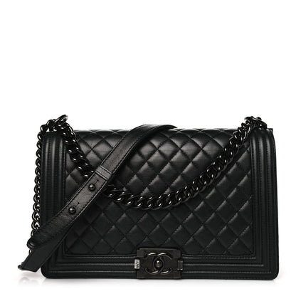 Chanel Caviar Quilted New Medium Boy Flap So Black 1 of 11