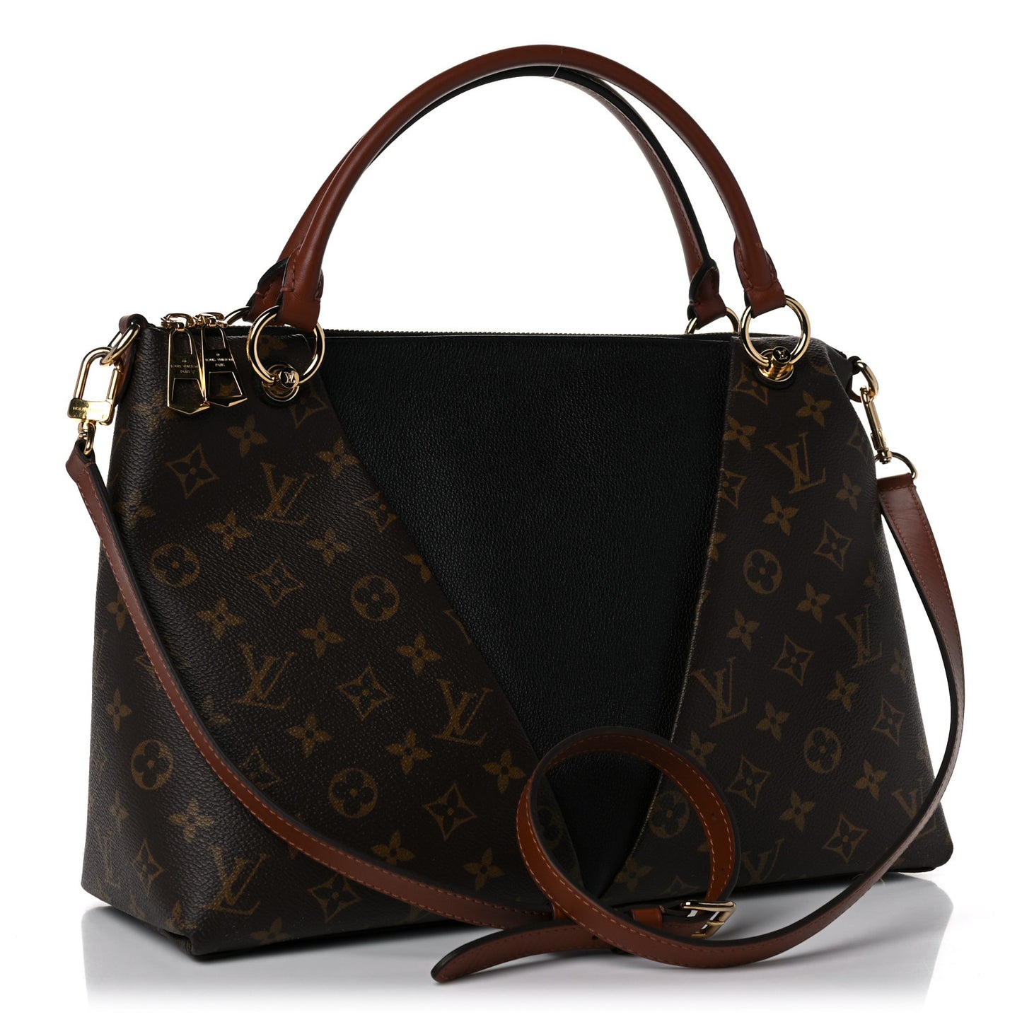 Monogram V Tote MM Black