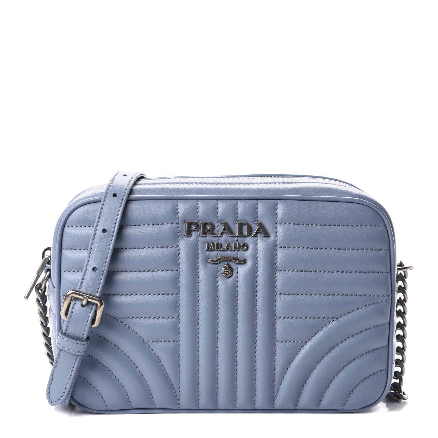 Prada Soft Calfskin Diagramme Camera Bag Astrale 1 of 10