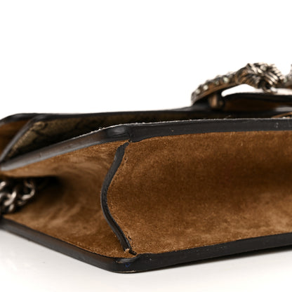 Gucci GG Supreme Monogram Suede Crystal Small Dionysus Shoulder Bag Beige Ebony Taupe 9 of 13