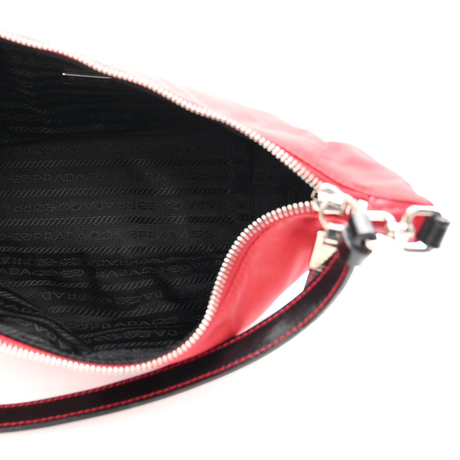 Prada Tessuto Sirio Pochette Scarlatto 5 of 10