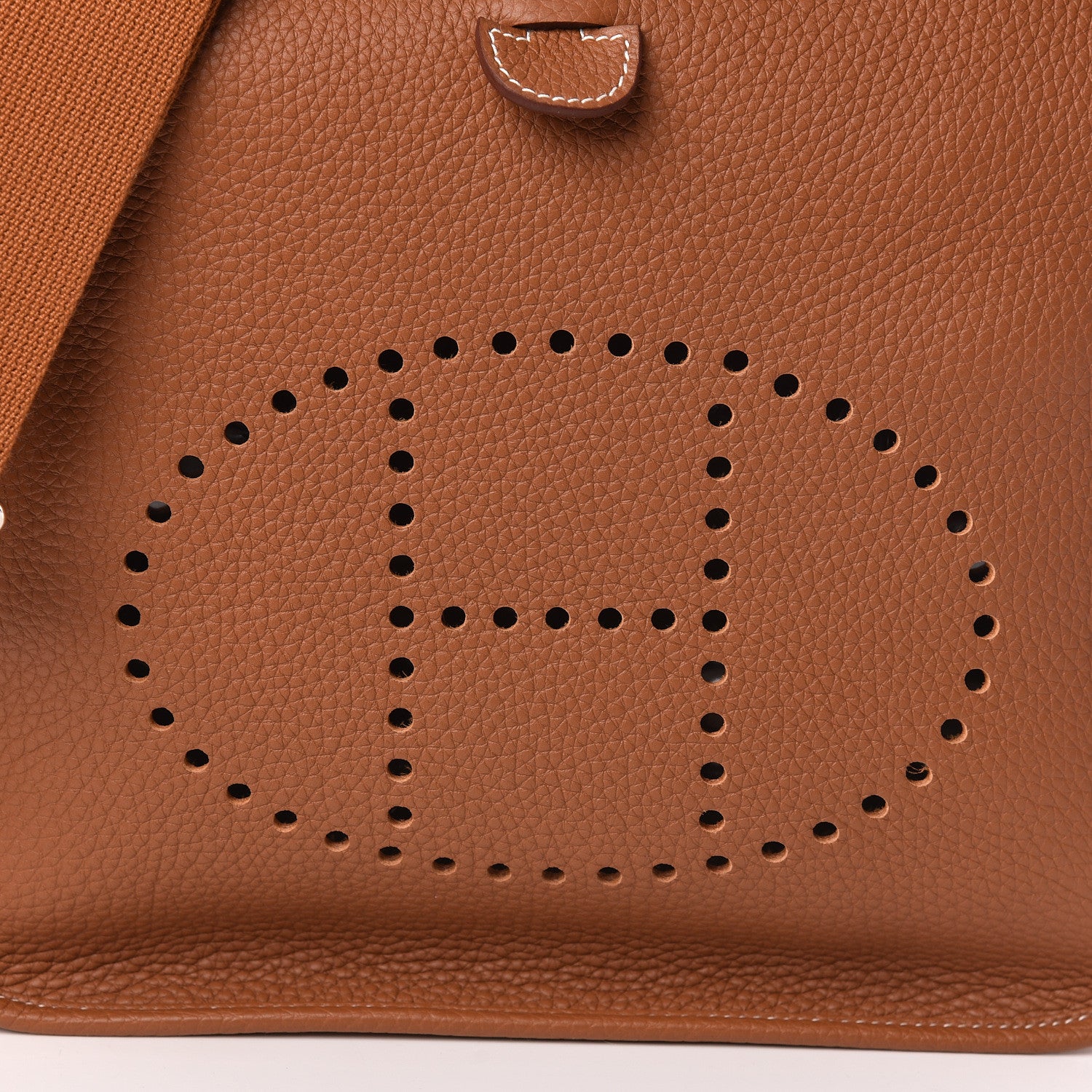 Hermes Taurillon Clemence Evelyne III PM Gold 10 of 11