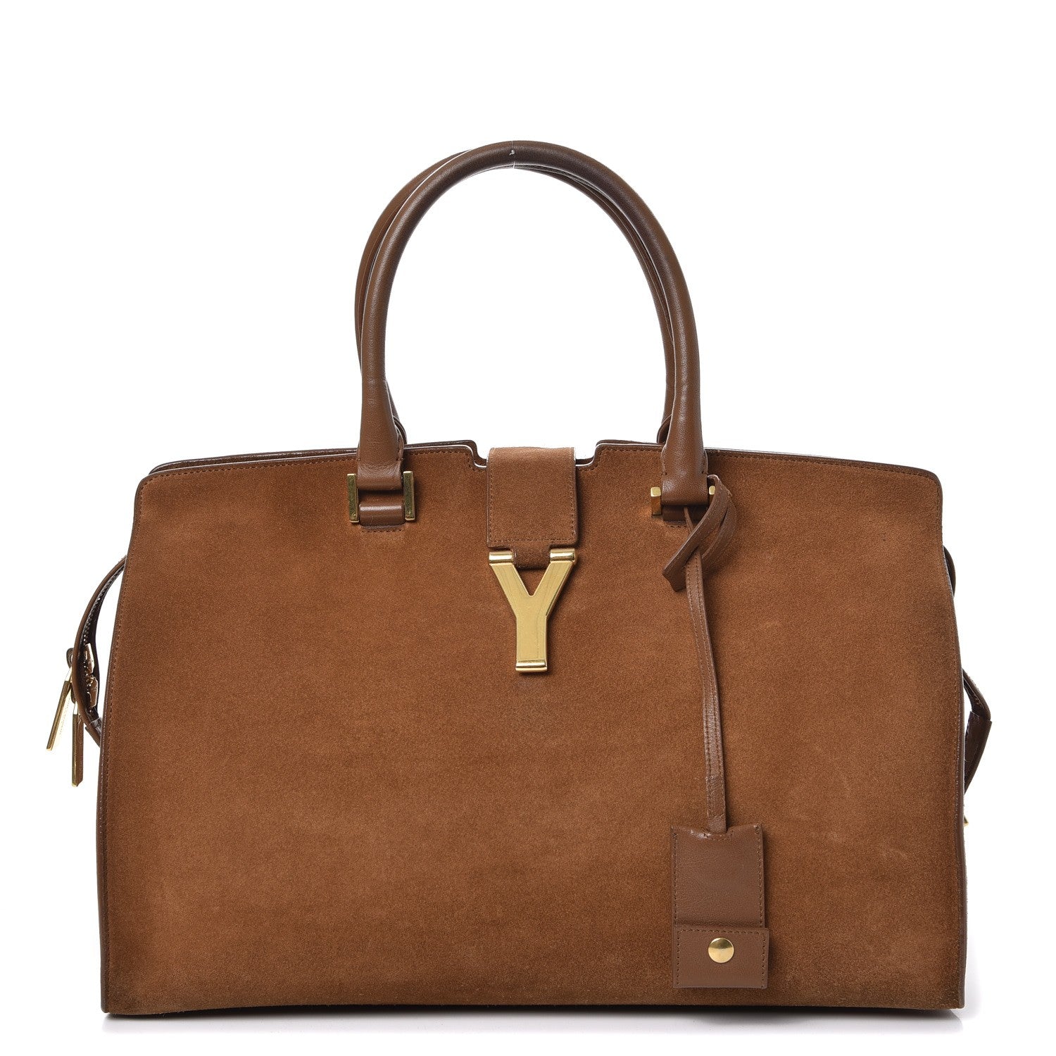 Saint Laurent Suede Medium Classic Y Cabas Light Ocre 1 of 26