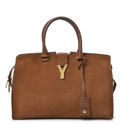 Saint Laurent Suede Medium Classic Y Cabas Light Ocre 1 of 26