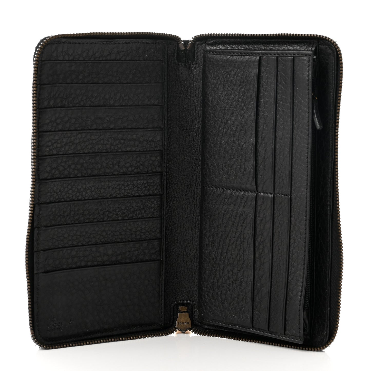 Calfskin 1973 Zip Around Wallet Black