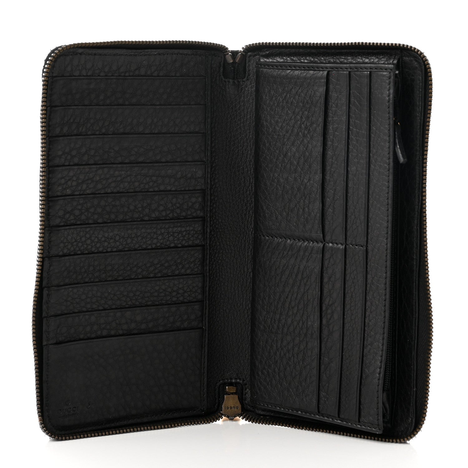 Gucci Calfskin 1973 Zip Around Wallet Black 5 of 8