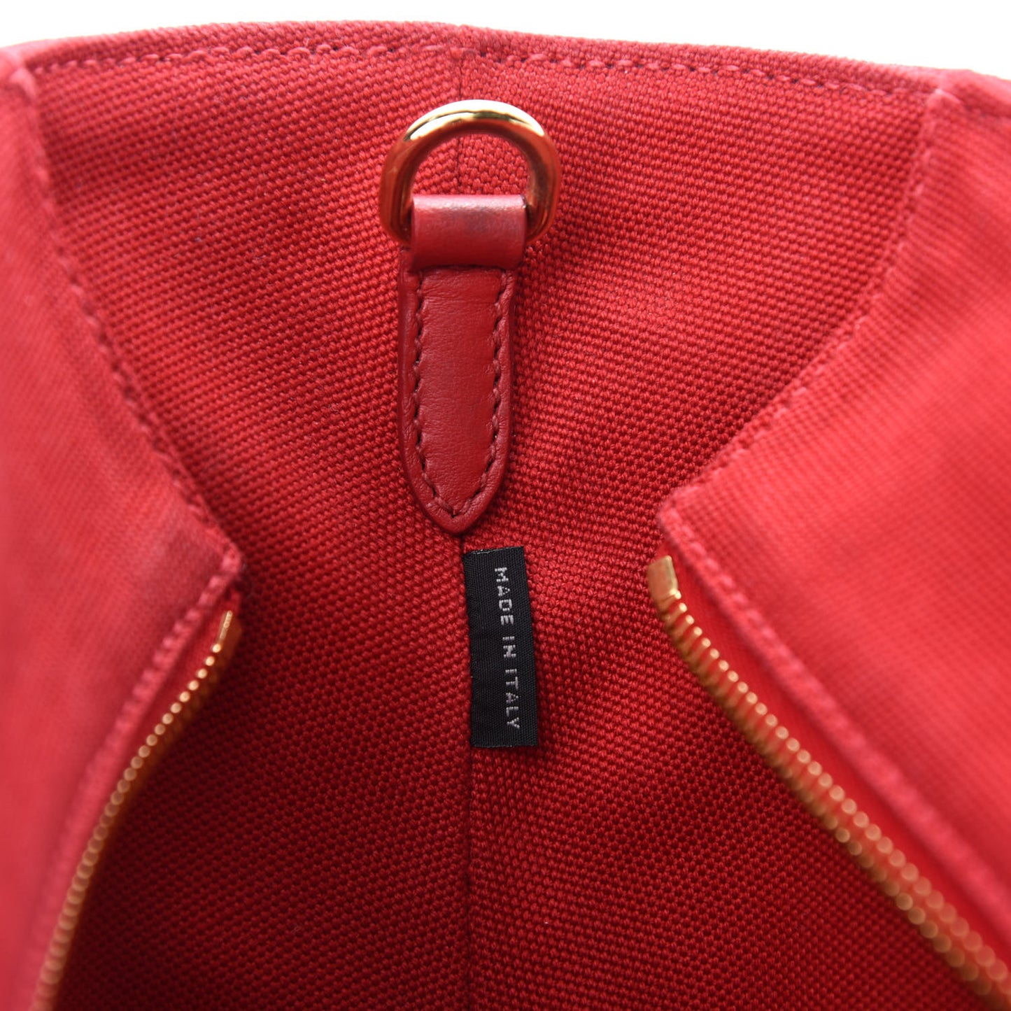 Wicker Canvas Shoulder Bag Naturale Rosso