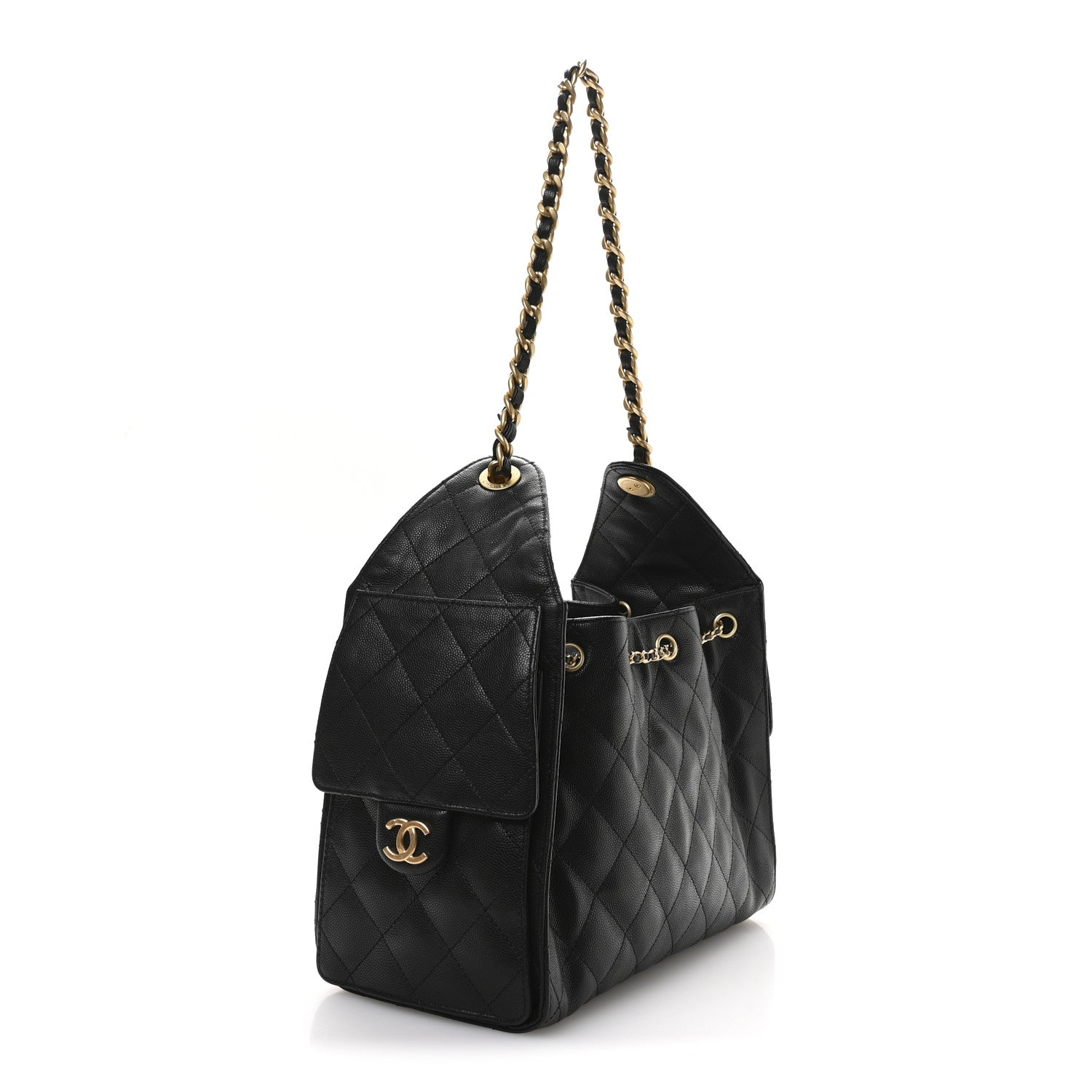 Chanel Caviar Quilted Small Chanel 25 Handbag Black 3 of 11
