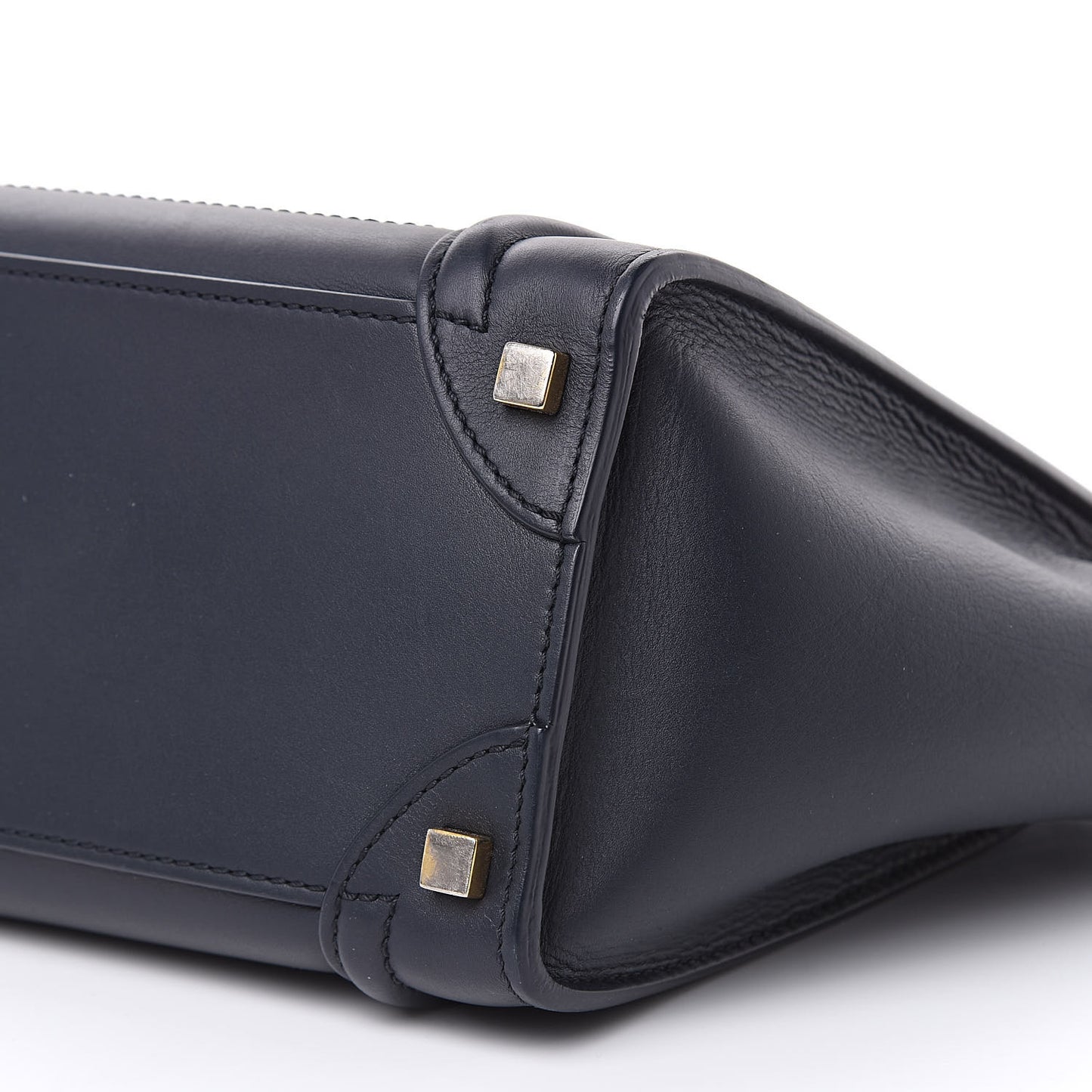 Smooth Calfskin Micro Luggage Navy Blue
