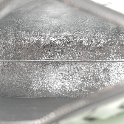 Bottega Veneta Metallic Nappa Intrecciato Concert Pouch Silver Fresh Mint 5 of 10