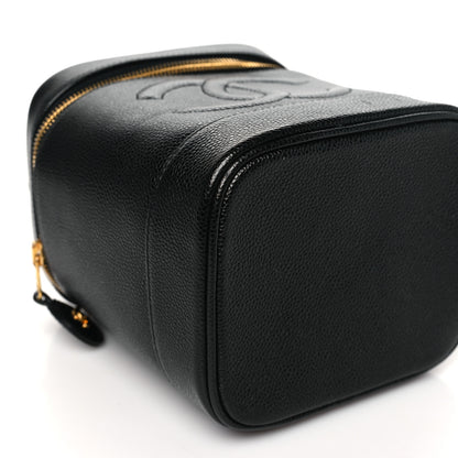 Chanel Caviar Cosmetic Vanity Bag Black 10 of 11