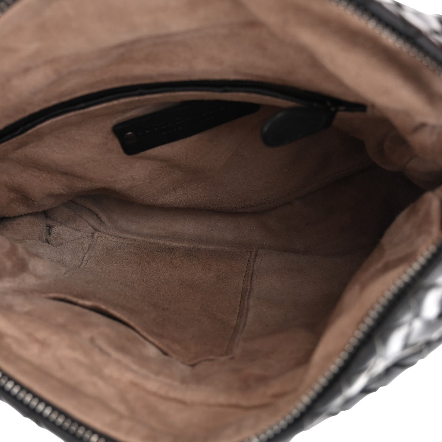 Nappa Intrecciato Crossbody Messenger Black