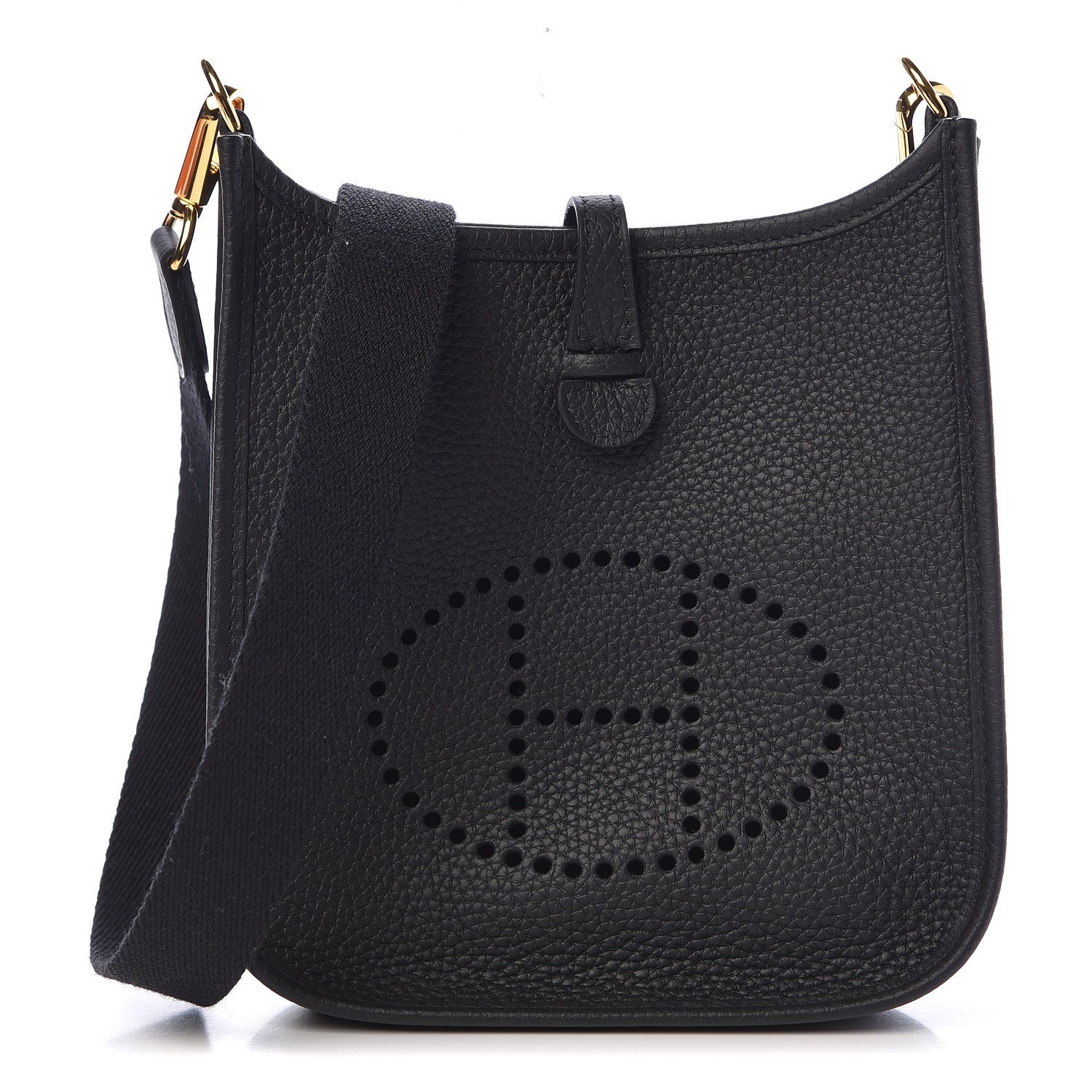 Hermes Taurillon Clemence Evelyne TPM Black 1 of 11