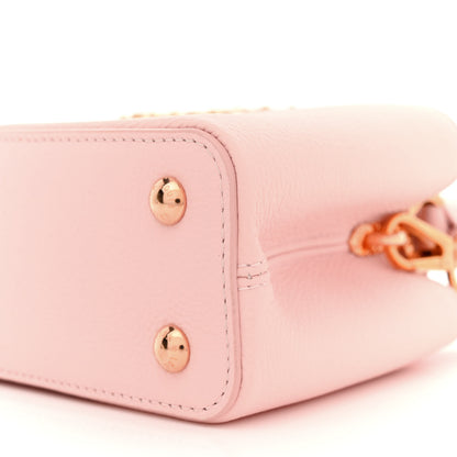 Louis Vuitton Taurillon Capucines East West Mini Rose Jasmin 9 of 11
