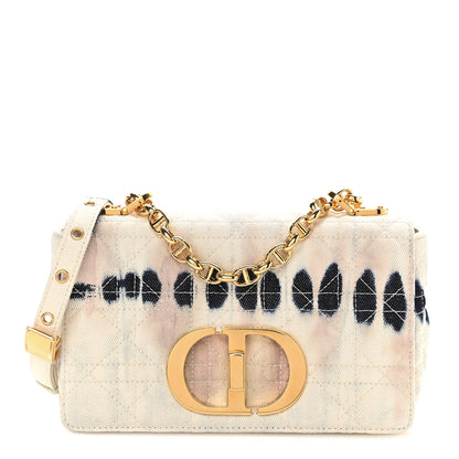 Christian Dior Denim Tie Dye Cannage Small Caro Bag Multicolor 1 of 9