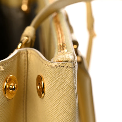 Prada Saffiano Medium Galleria Double Zip Tote Ginestra 18 of 19