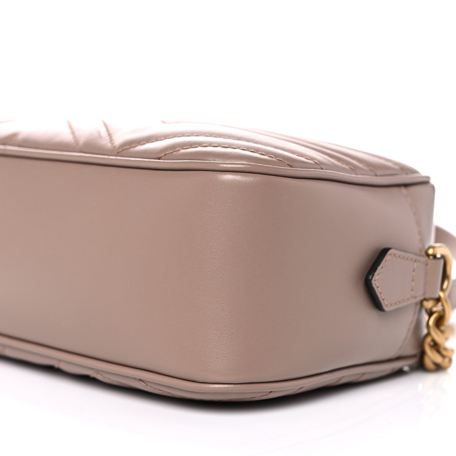Gucci Calfskin Matelasse Small GG Marmont Chain Shoulder Bag Porcelain Rose 18 of 25