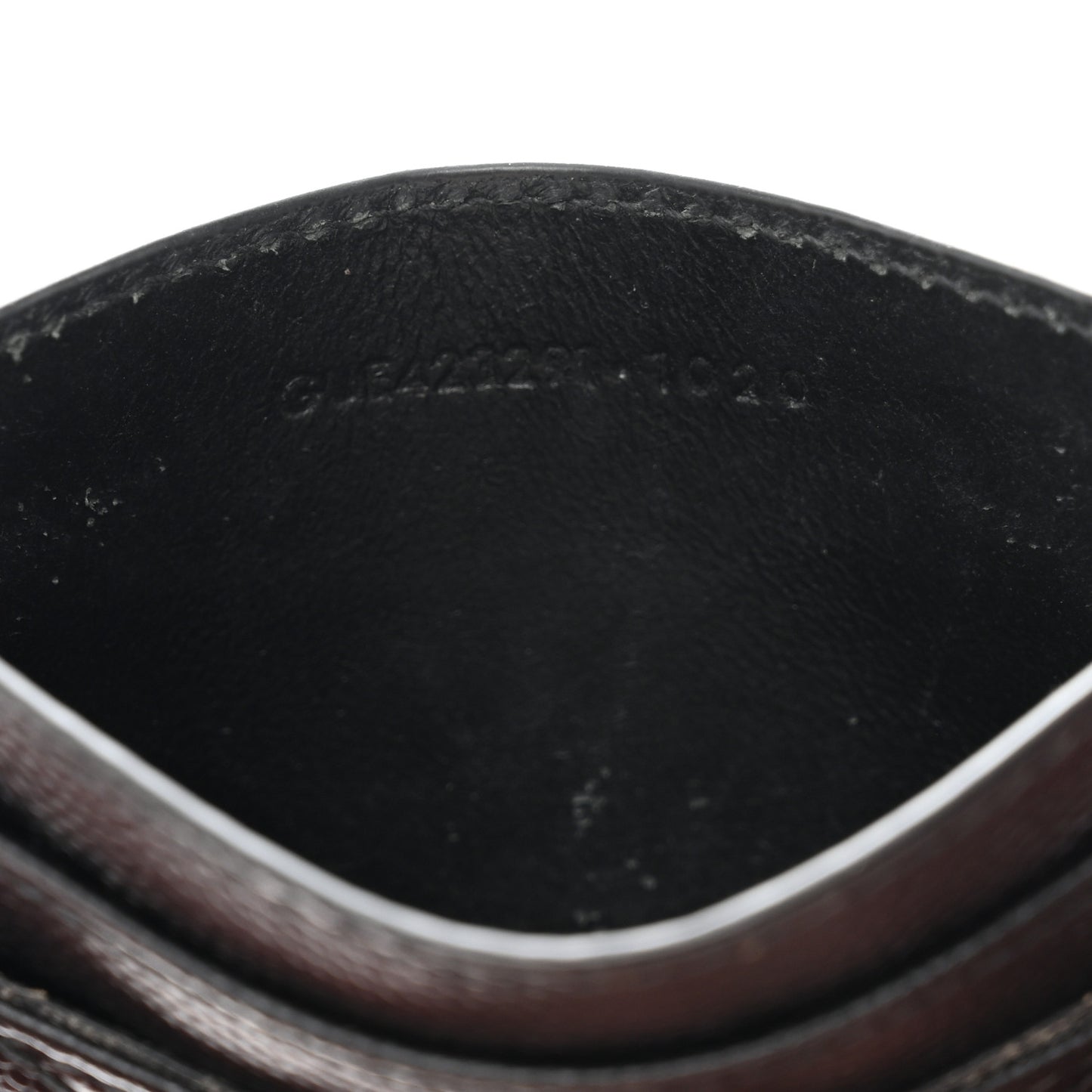 Grain De Poudre Matelasse Chevron Credit Card Case Black