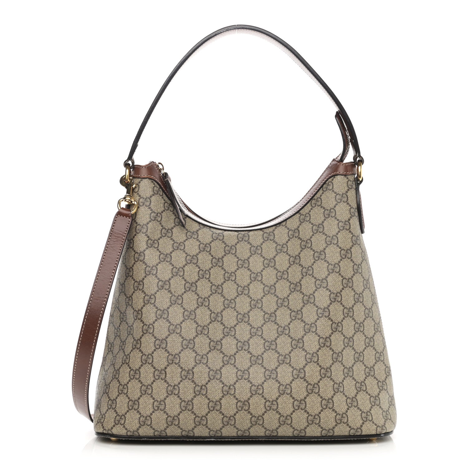 Gucci GG Supreme Monogram Linea A Hobo Brown 1 of 16