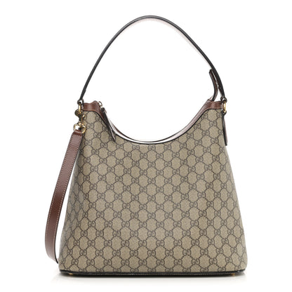 Gucci GG Supreme Monogram Linea A Hobo Brown 1 of 16