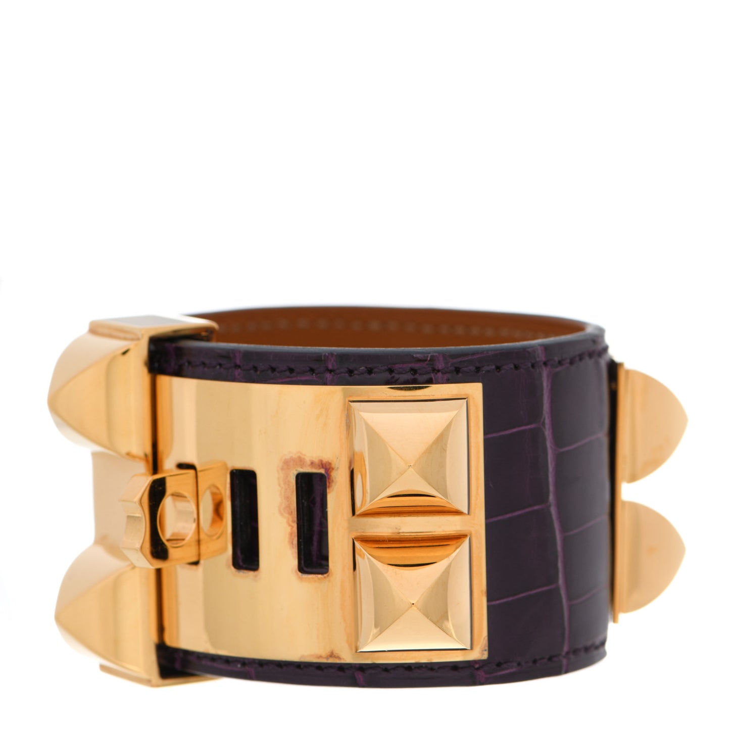 Shiny Alligator Collier De Chien CDC S Bracelet Amethyst