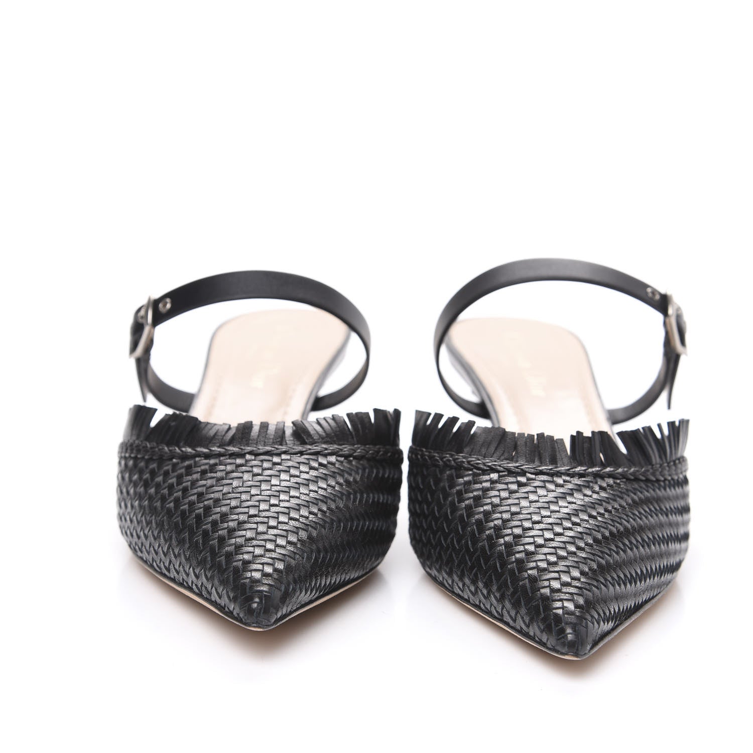 Christian Dior Lambskin Woven Teddy D Mule Sandals 39 Black 2 of 9