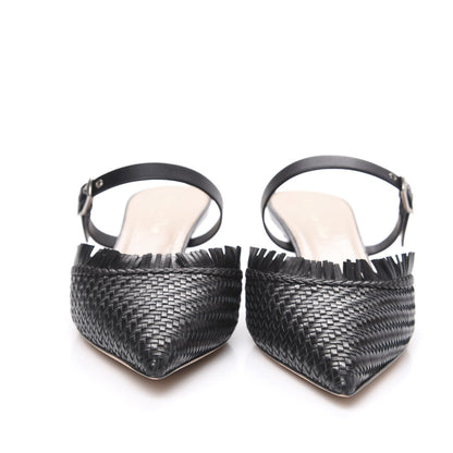 Christian Dior Lambskin Woven Teddy D Mule Sandals 39 Black 2 of 9
