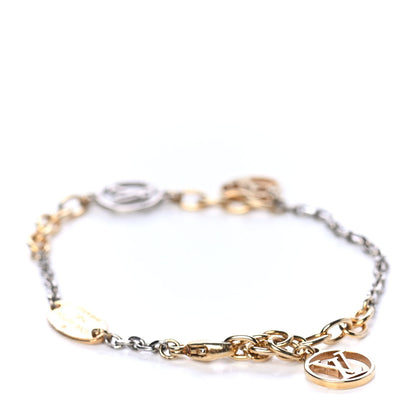Louis Vuitton Logomania Bracelet Silver Gold 2 of 3