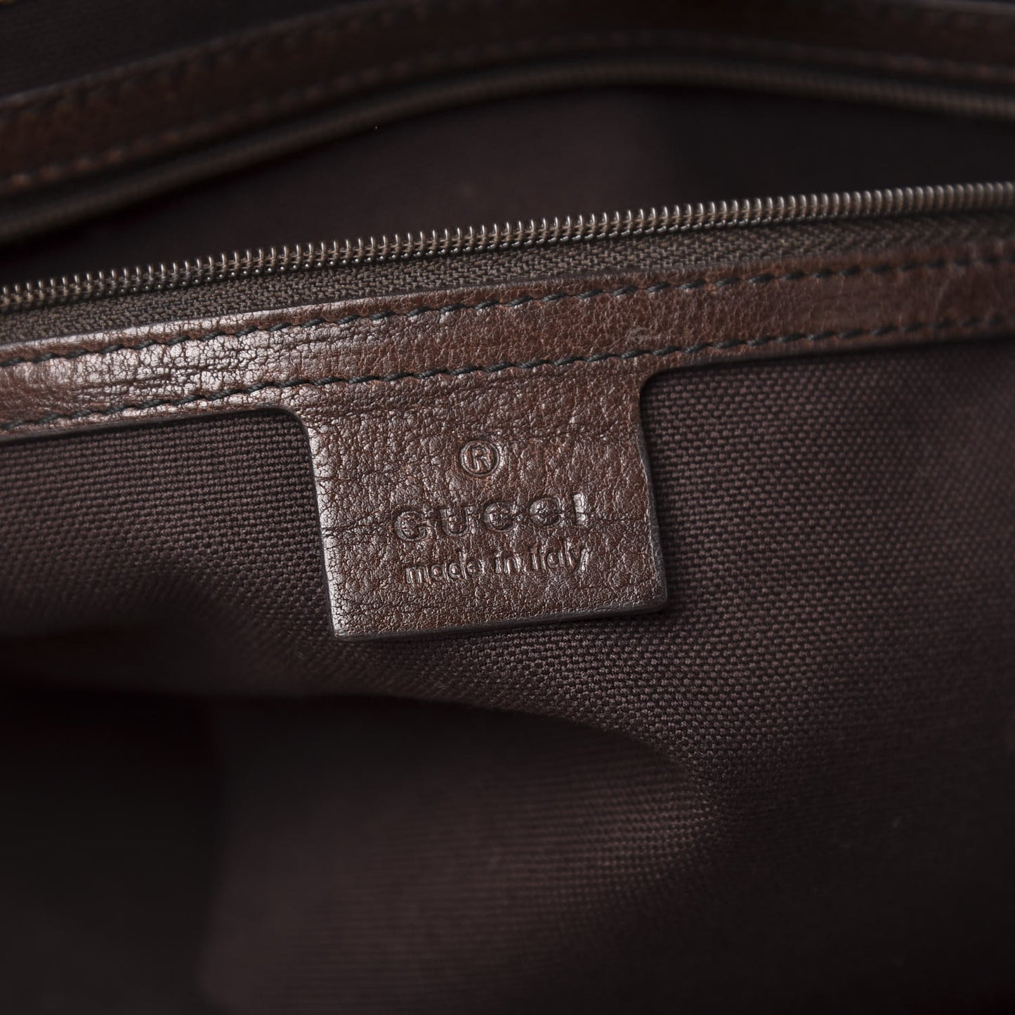 Crystal Monogram Medium Babouska Shopping Tote Dark Brown