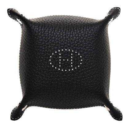 Hermes Taurillon Clemence Mises et Relances Change Tray Black 3 of 7