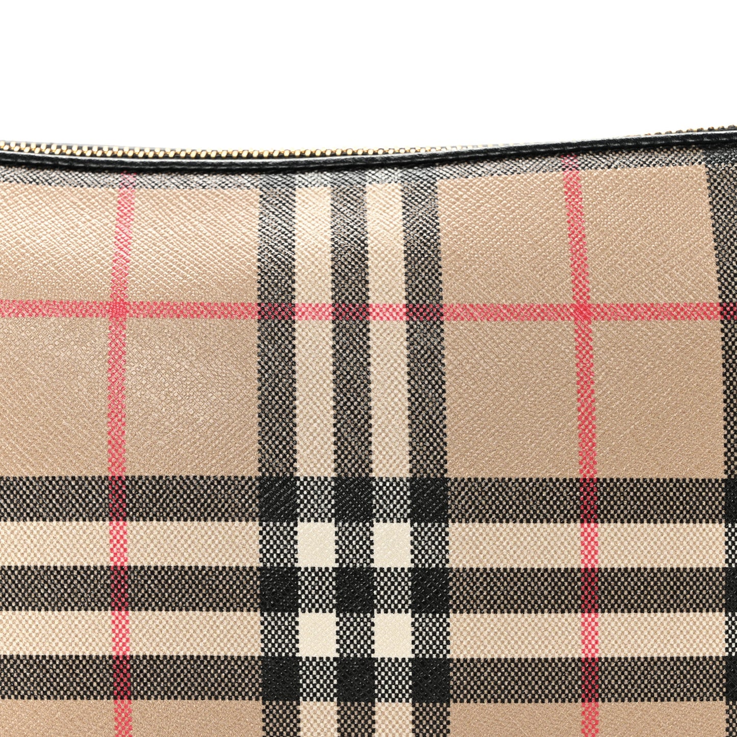 Vintage Check Calfskin Olympia Slim Pouch Archive Beige