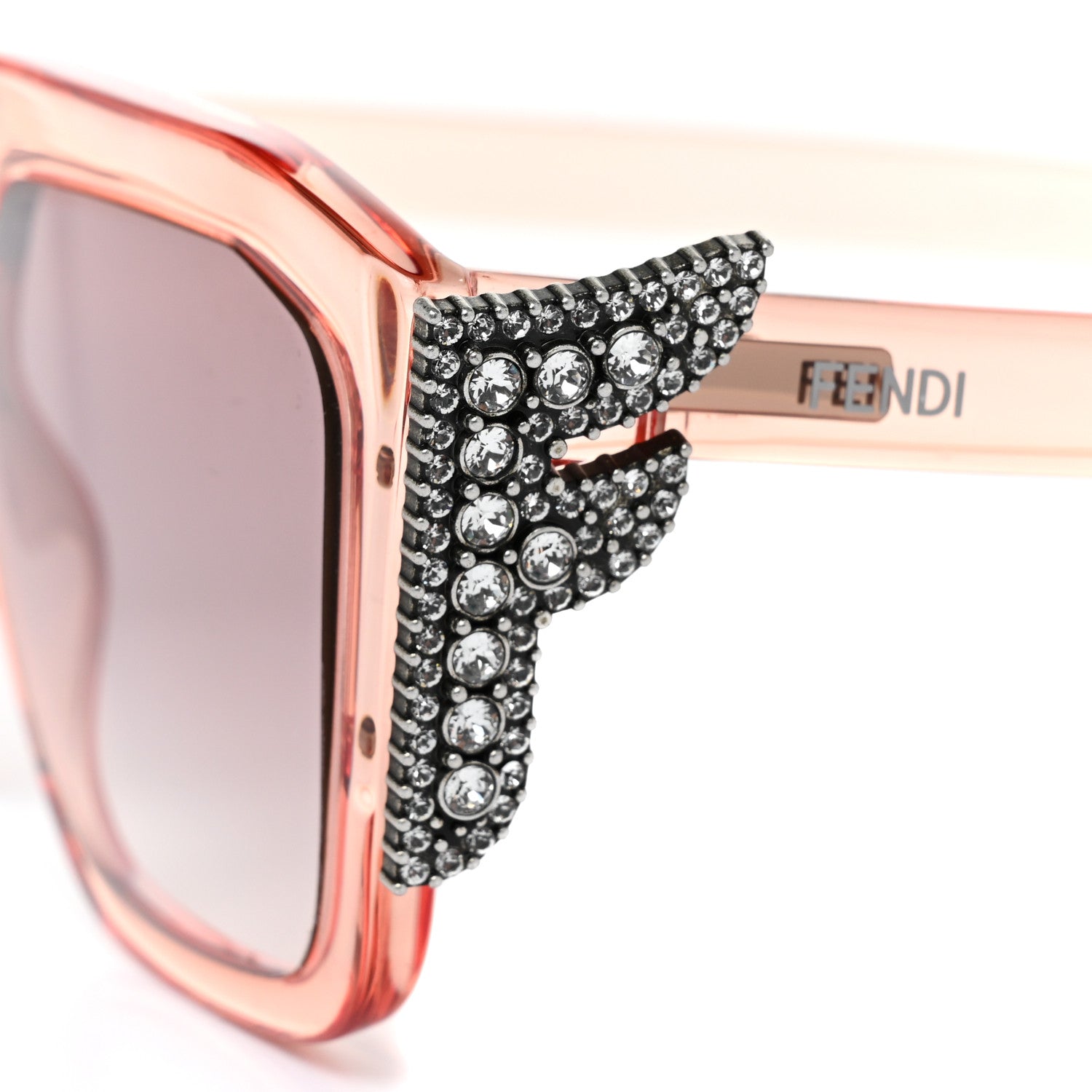 Fendi Crystal FFreedom Sunglasses FF 0381/S Pink 7 of 8