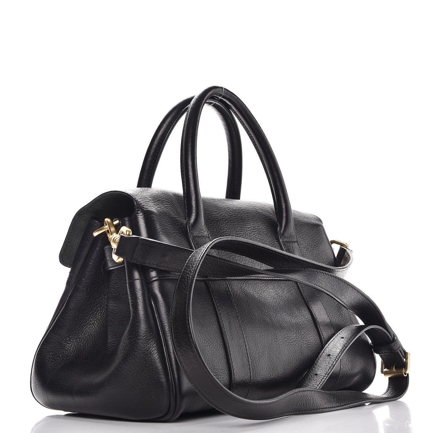 Natural Leather Small Bayswater Black