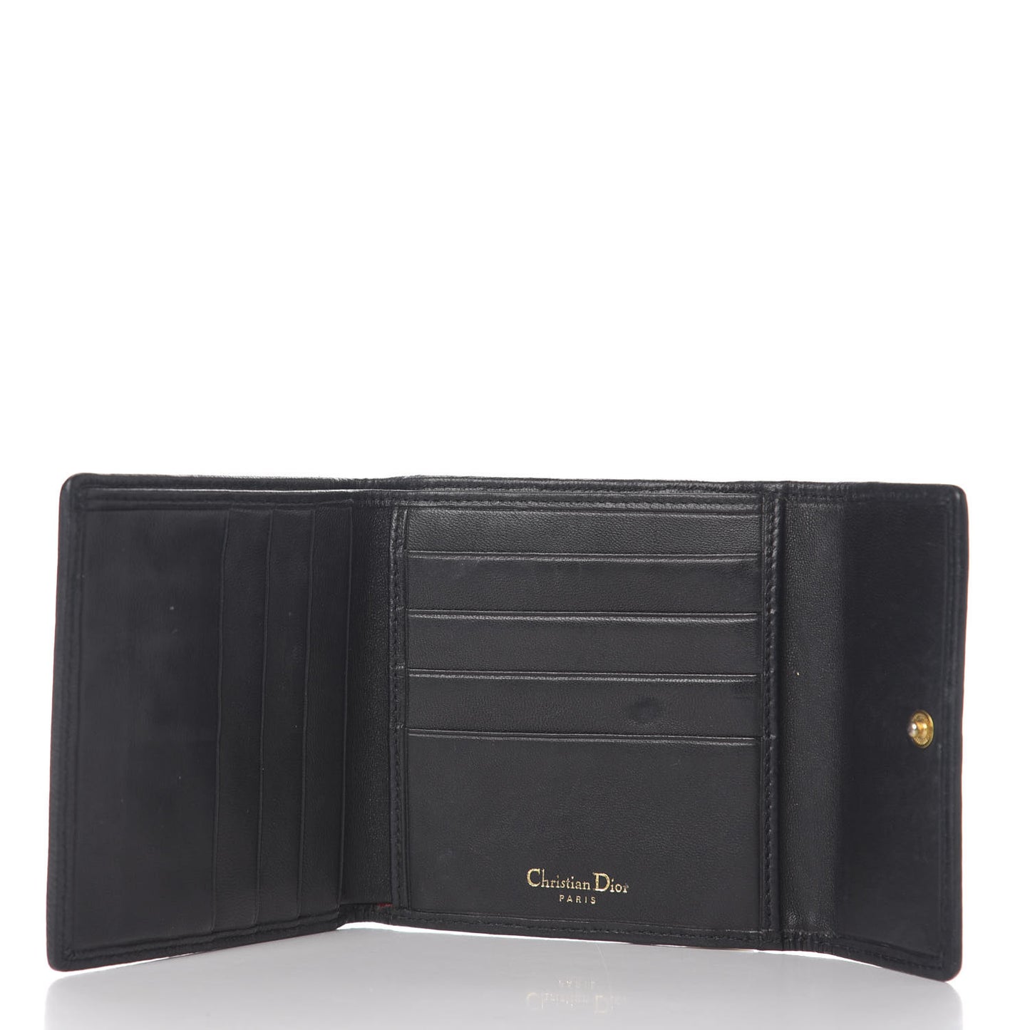 Lambskin Cannage Wallet Black